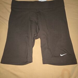 Nike Tight Fit Mid Rise Short Length Brown
